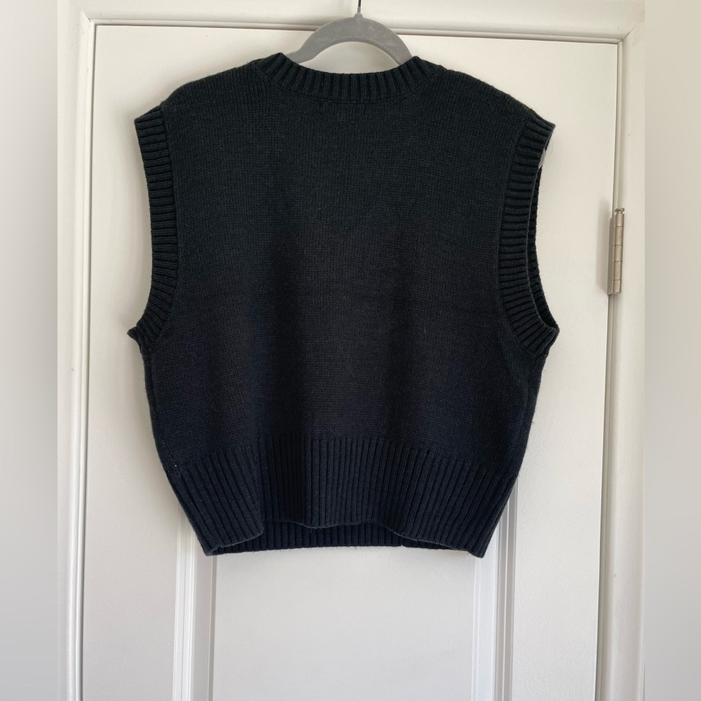 Love Tree Argyle V-Neck Knitted Sweater Vest Size Large - Picture 2 of 7